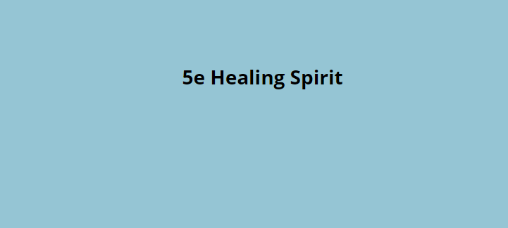 5e Healing Spirit