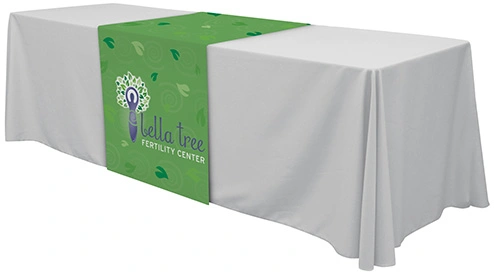 How to Use a Table Runner to Decorate Your Tradeshow Table